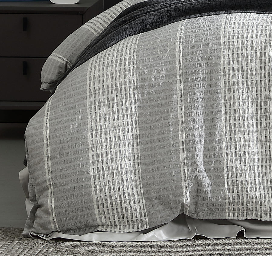 Hurley Quilt Cover Set Range Charcoal