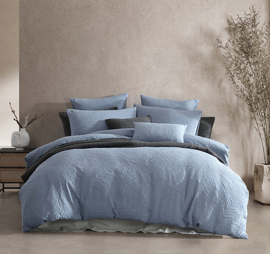 Kaia Quilt Cover Set Range Slate