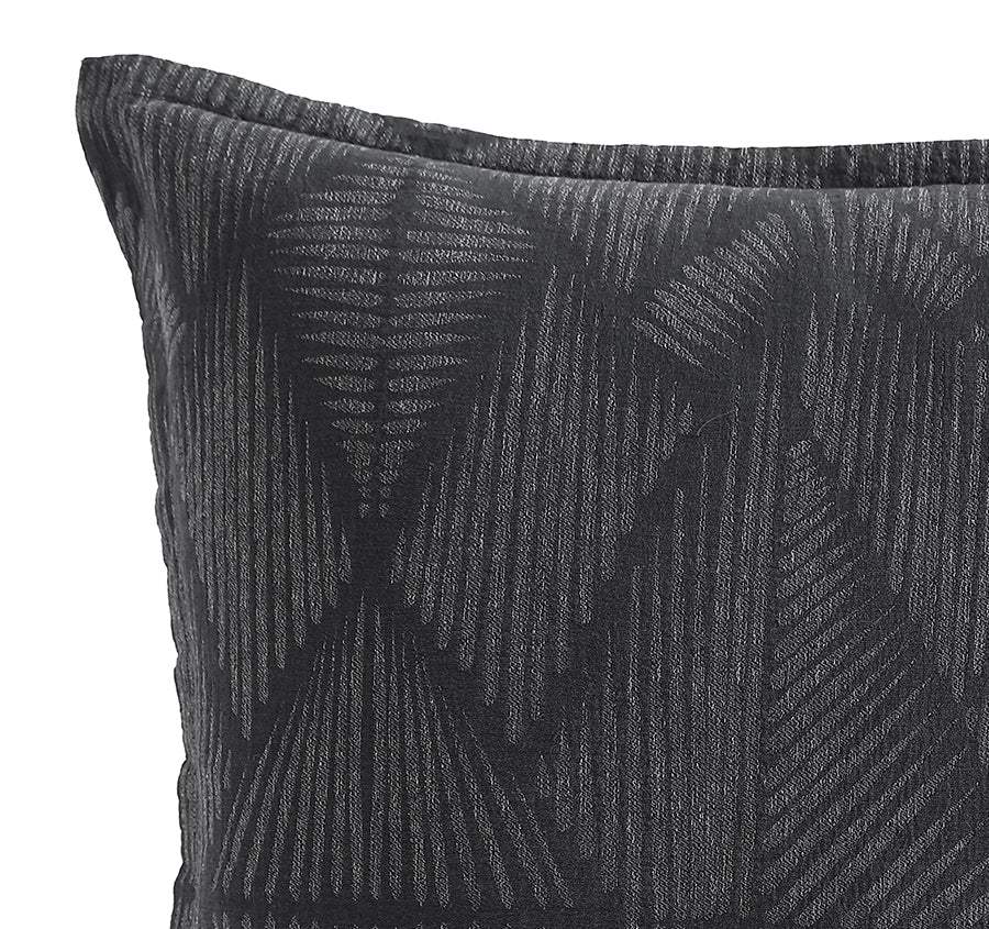 Kenya European Pillowcase Charcoal