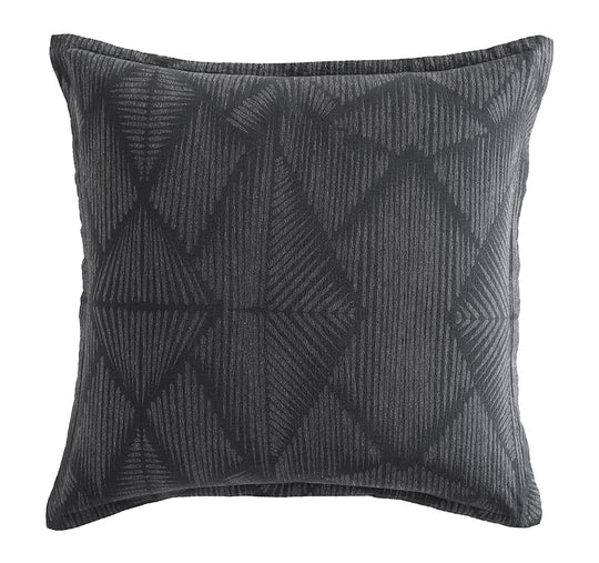 Kenya European Pillowcase Charcoal