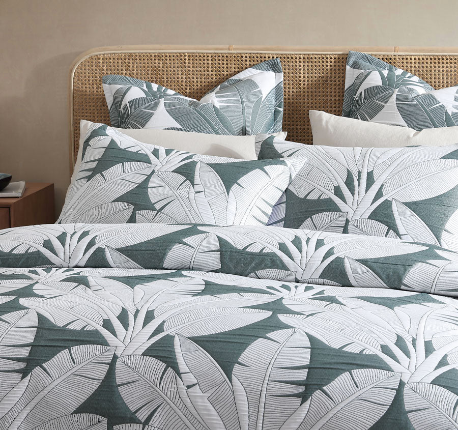 Lagos Quilt Cover Set Range Olive