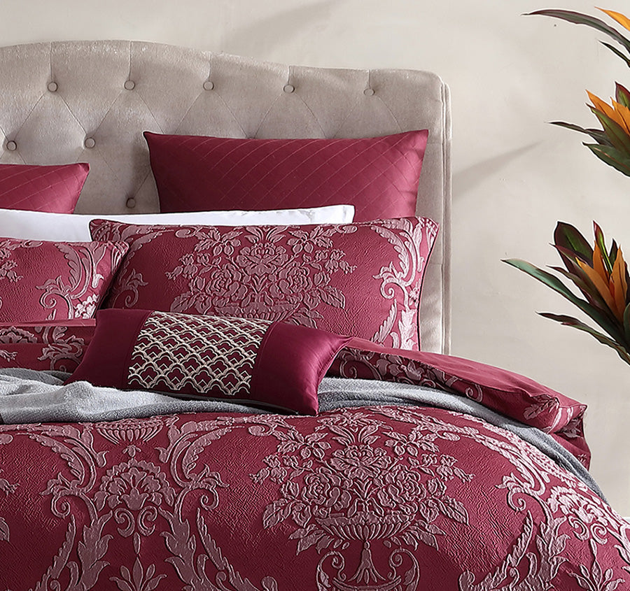 Lisbon European Pillowcase Cabernet