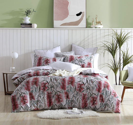 Merindah Quilt Cover Set Range Red
