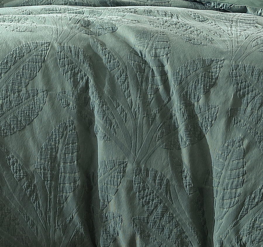 Moana Quilt Cover Set Range Cilantro