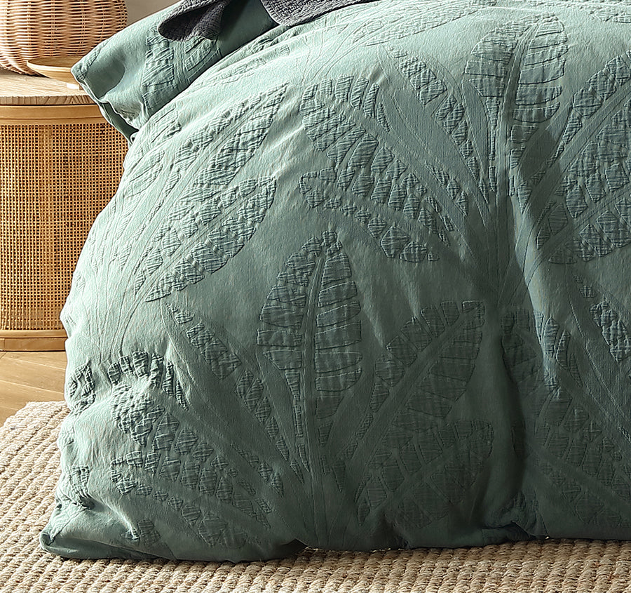Moana Quilt Cover Set Range Cilantro