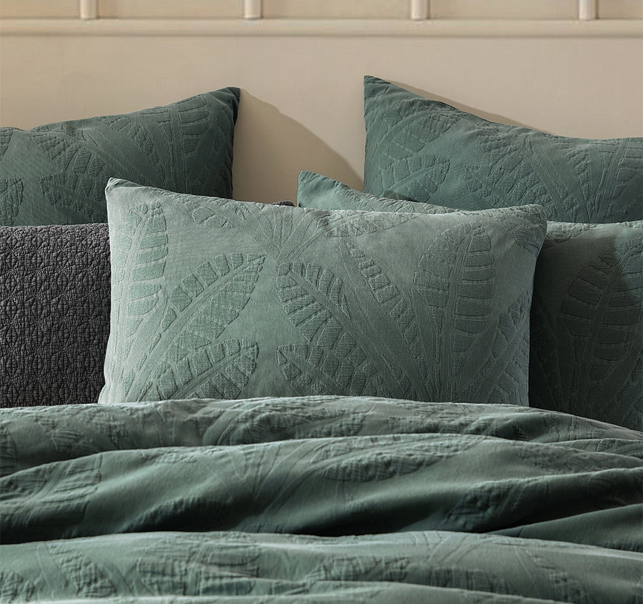 Moana Quilt Cover Set Range Cilantro