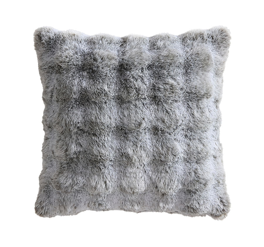 Rabbit Fur 50x50cm Filled Cushion Grey