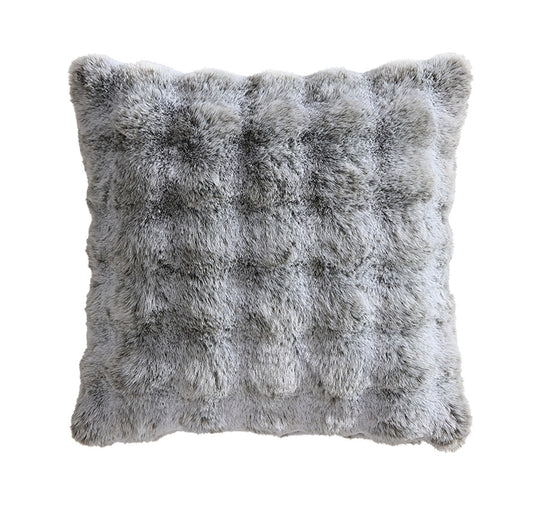 Rabbit Fur 50x50cm Filled Cushion Grey