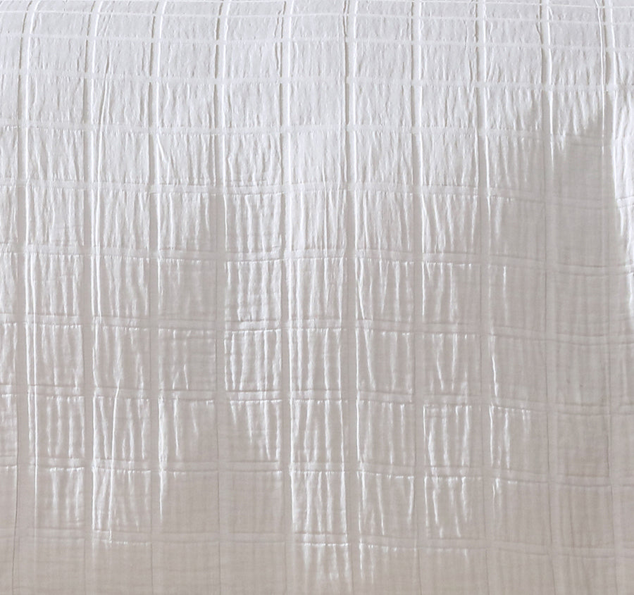 Sierra Quilt Cover Set Range White