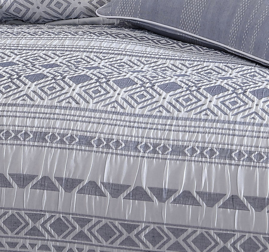 Thiago Quilt Cover Set Range Slate