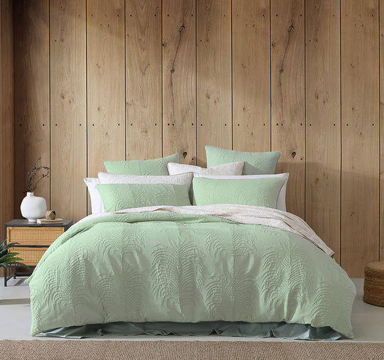 Tropicana Quilt Cover Set Range Sage