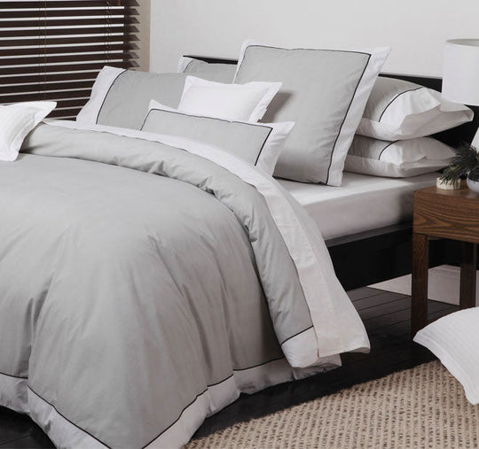 Essex Quilt Cover Set Range Pewter