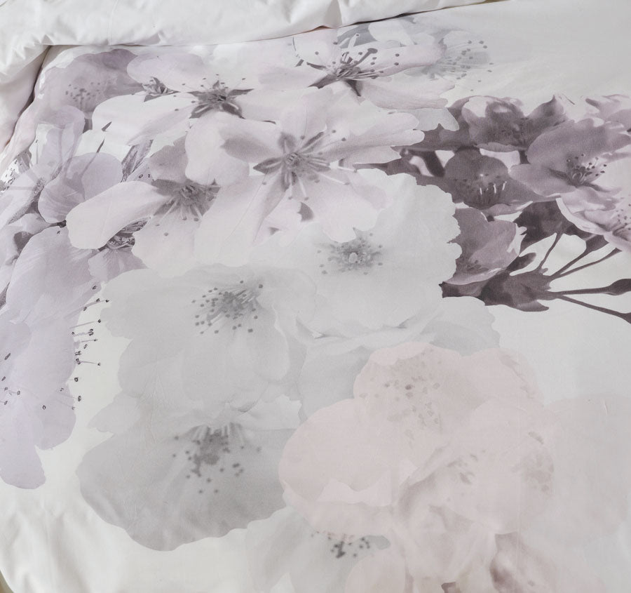 Reiko Quilt Cover Set Range White