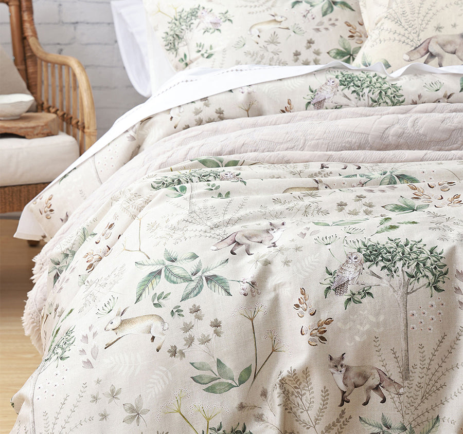 Briar Quilt Cover Set Range Natural