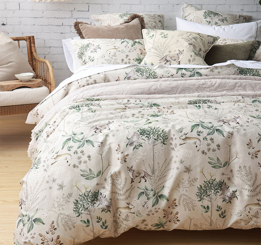 Briar Quilt Cover Set Range Natural