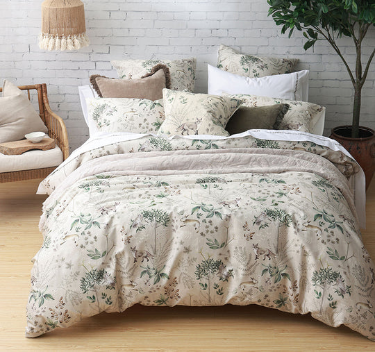 Briar Quilt Cover Set Range Natural