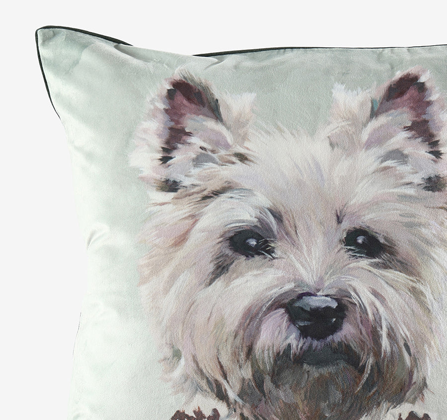 Pawtrait 50x50cm Filled Cushion Westie In A Vestie