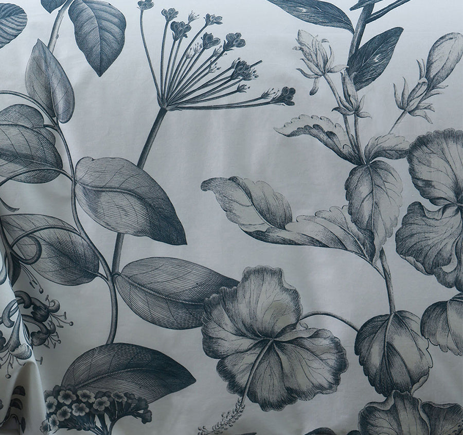 Pure Botanical Quilt Cover Set Range Bluestone