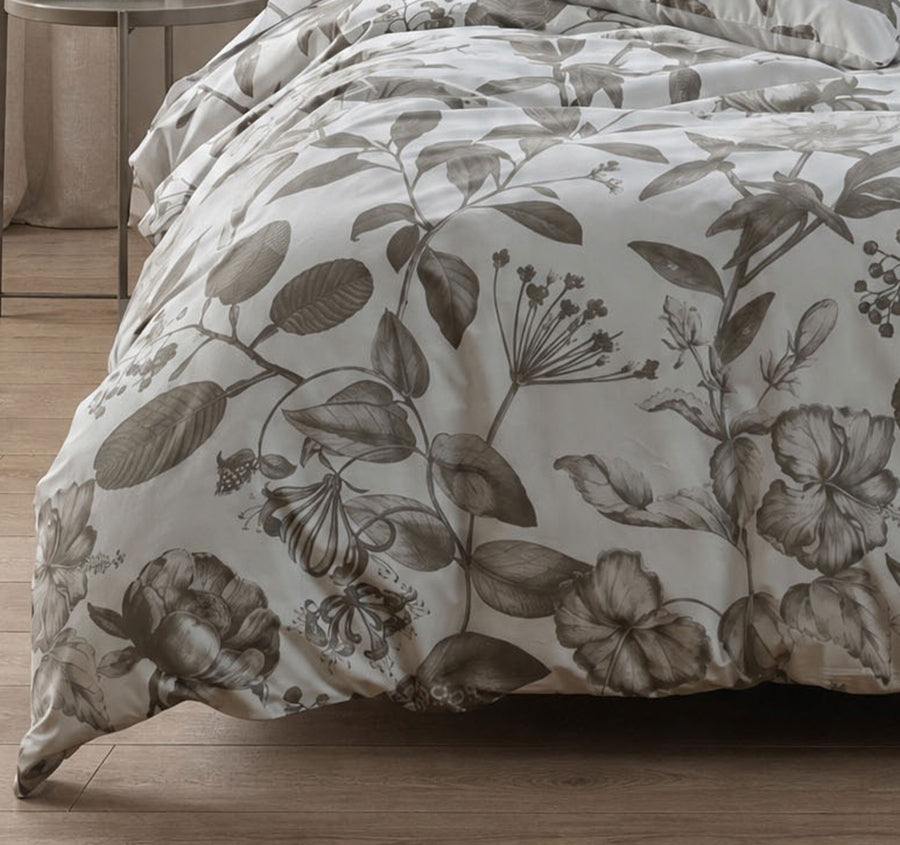 Pure Botanical Quilt Cover Set Range Taupe
