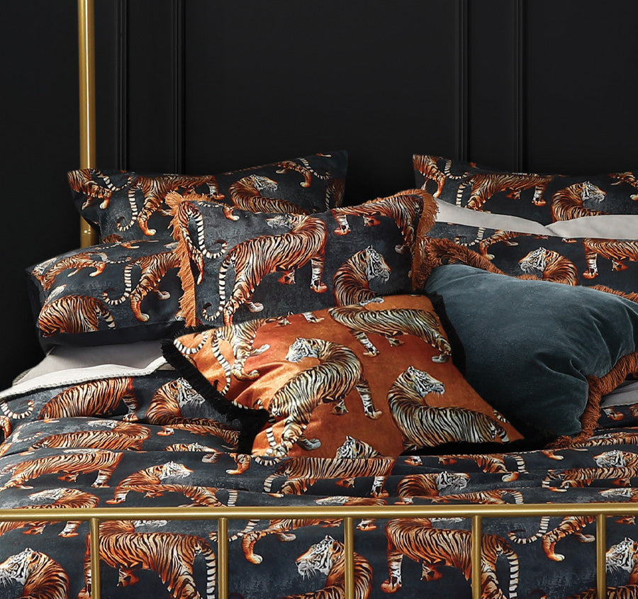 Tigress Quilt Cover Set Range Grey