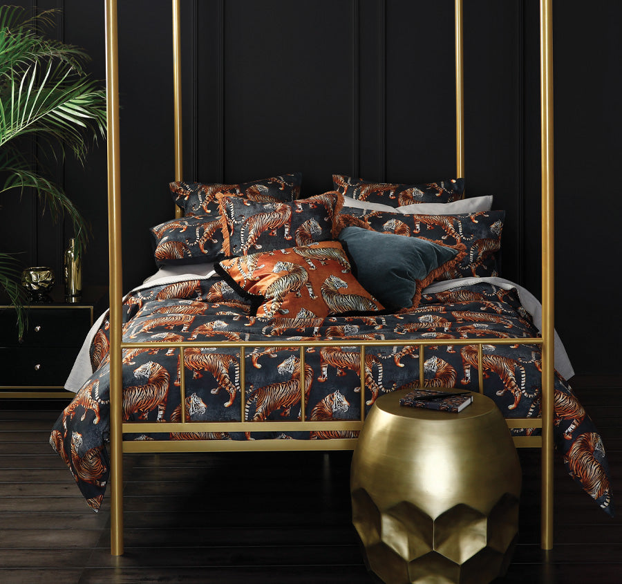 Tigress Quilt Cover Set Range Grey