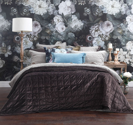 Meeka Queen Bed Coverlet Set Coffee