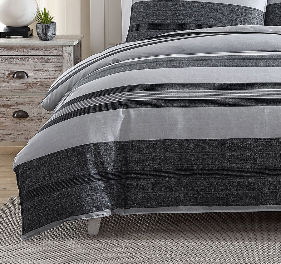 Ardmoore Quilt Cover Set Range Dark Grey
