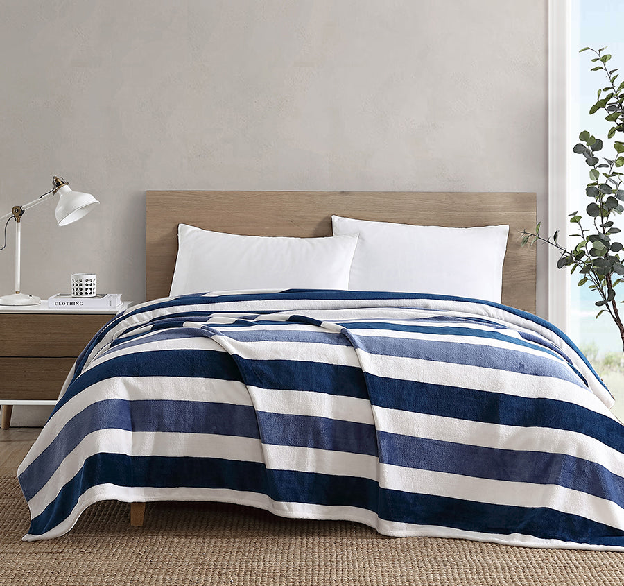 Awning Stripe Blanket Range Blue