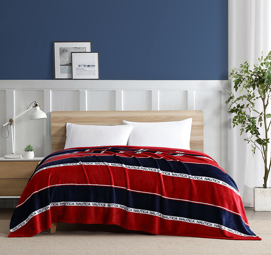 Bellecastle Blanket Range Navy and Red