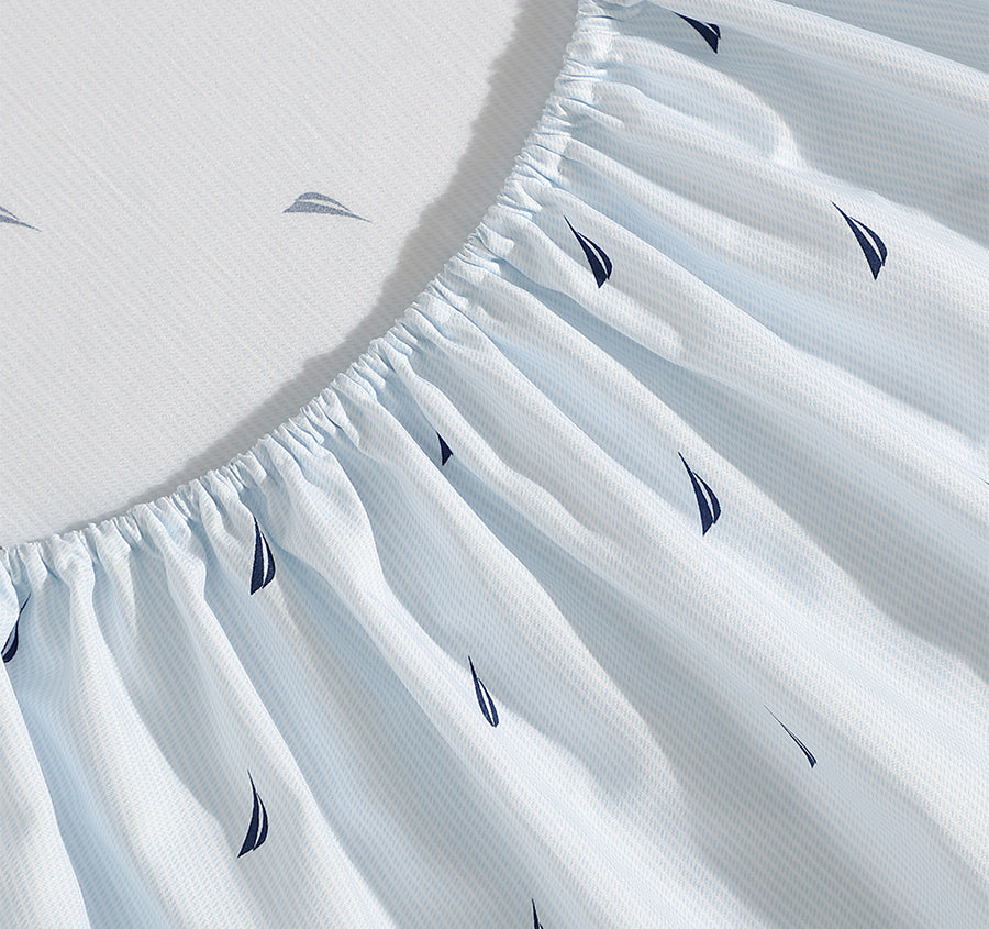 Boat Stripe Sheet Set Range Navy