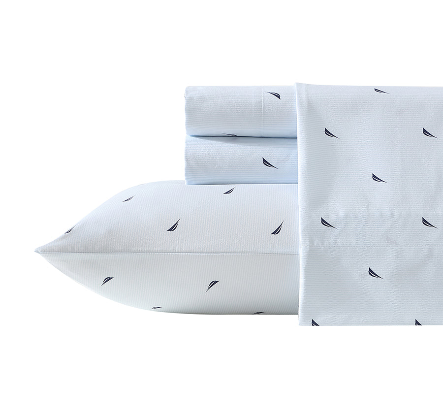 Boat Stripe Sheet Set Range Navy