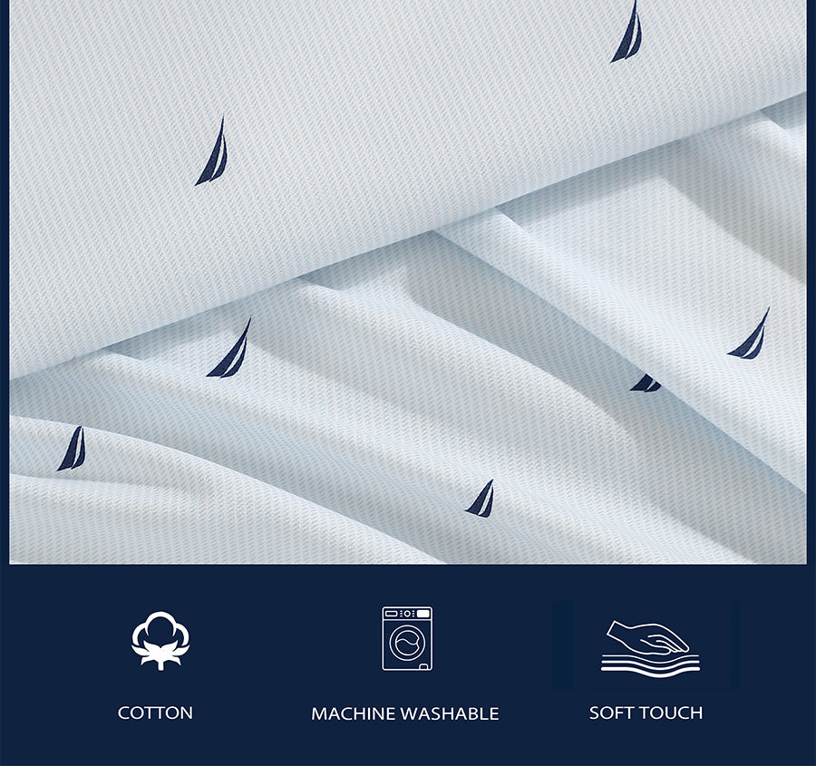 Boat Stripe Sheet Set Range Navy