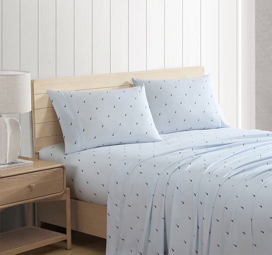 Boat Stripe Sheet Set Range Navy