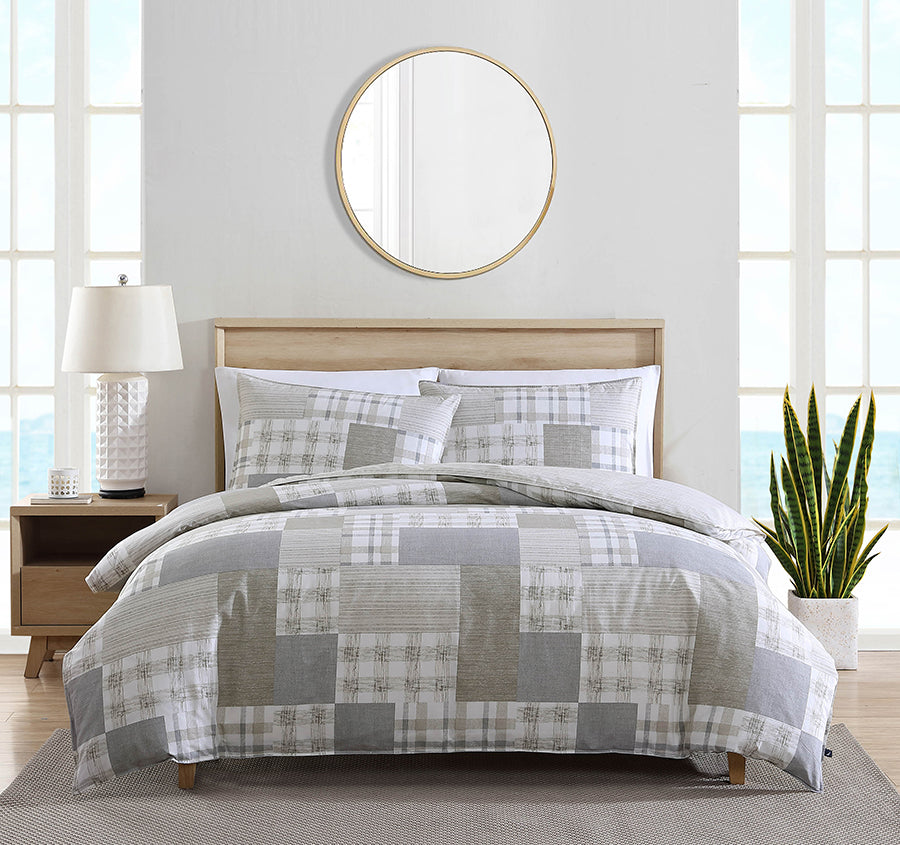Clements Quilt Cover Set Range Beige