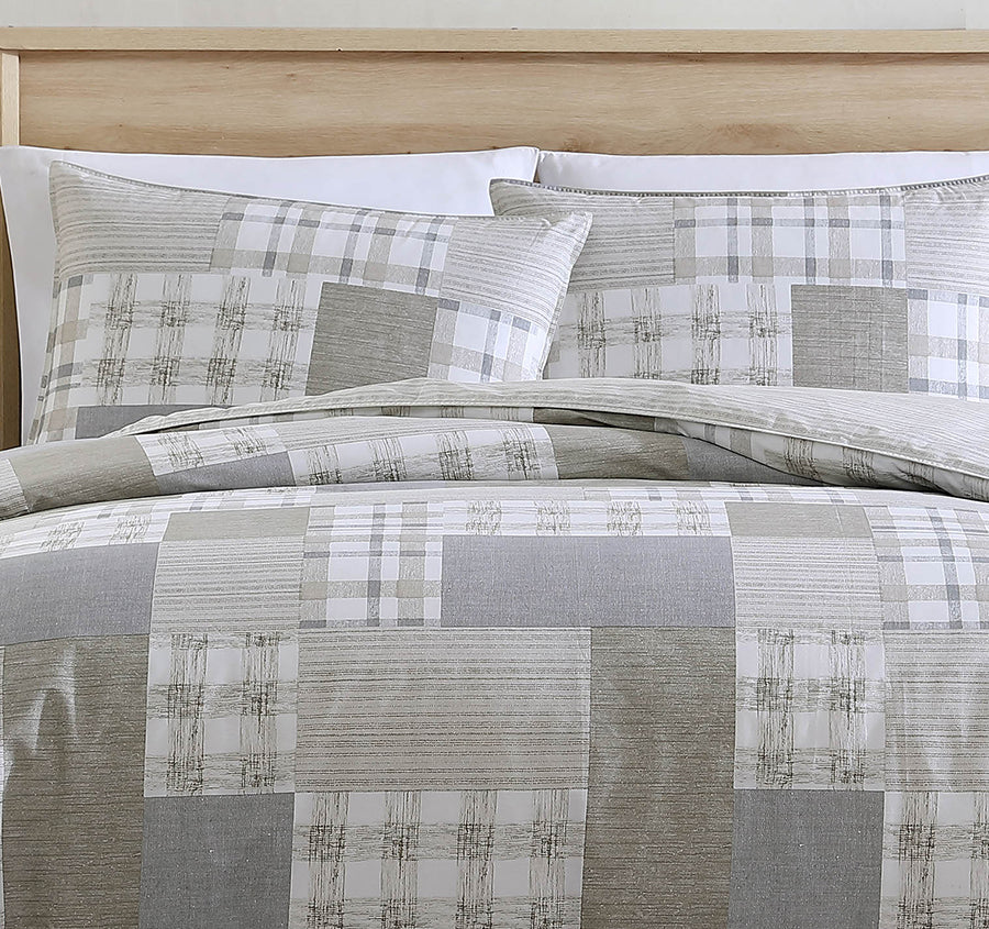 Clements Quilt Cover Set Range Beige