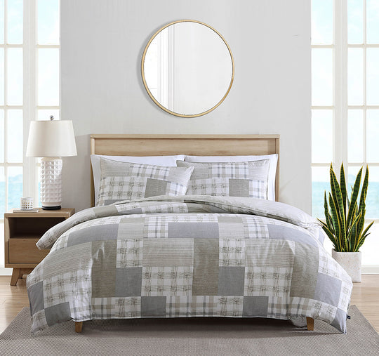 Clements Quilt Cover Set Range Beige