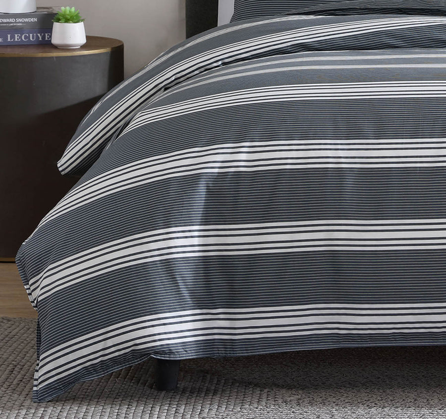 Craver Quilt Cover Set Range Charcoal