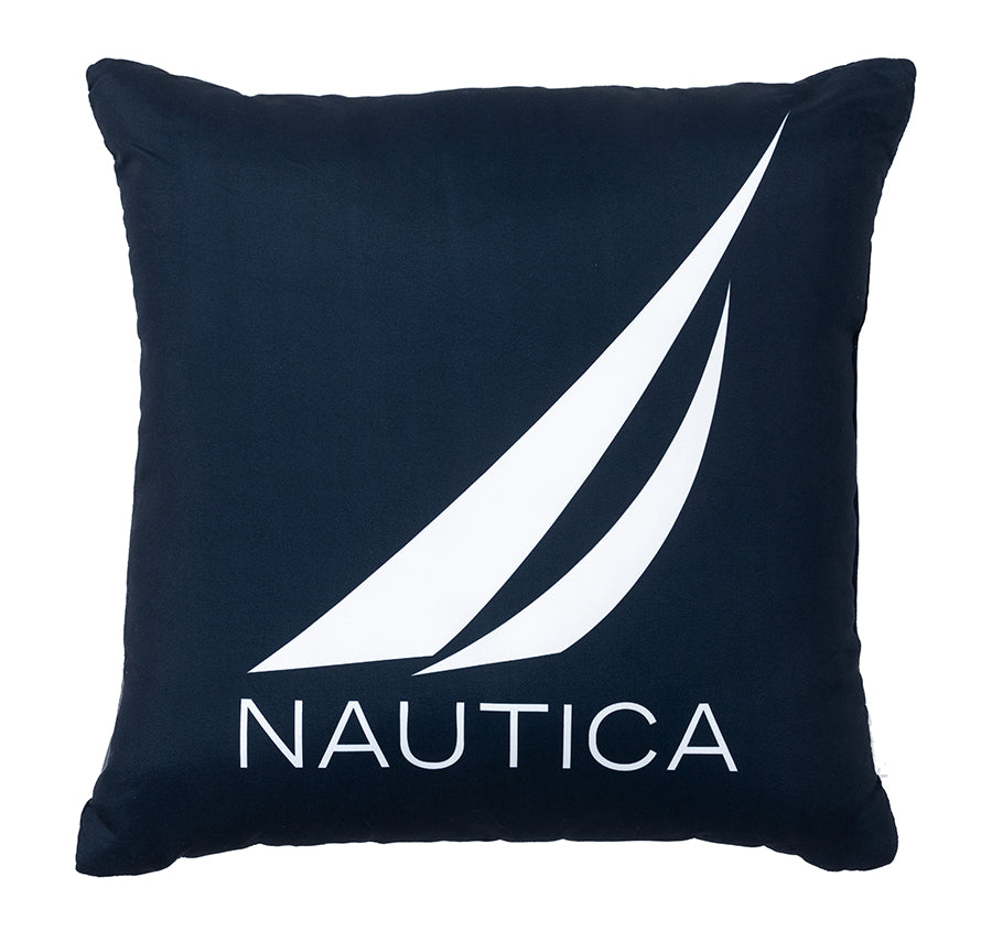 Logos Seas 45x45cm Filled Cushion Blue and White