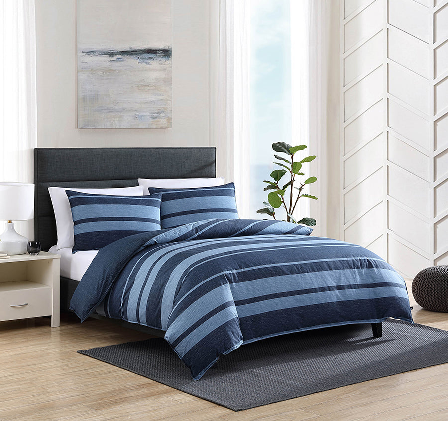Longpoint Quilt Cover Set Range Navy