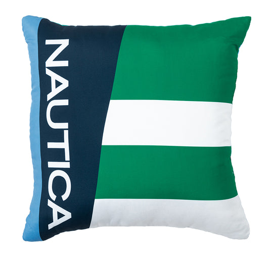 Massimo 45x45cm Filled Cushion Navy and Green
