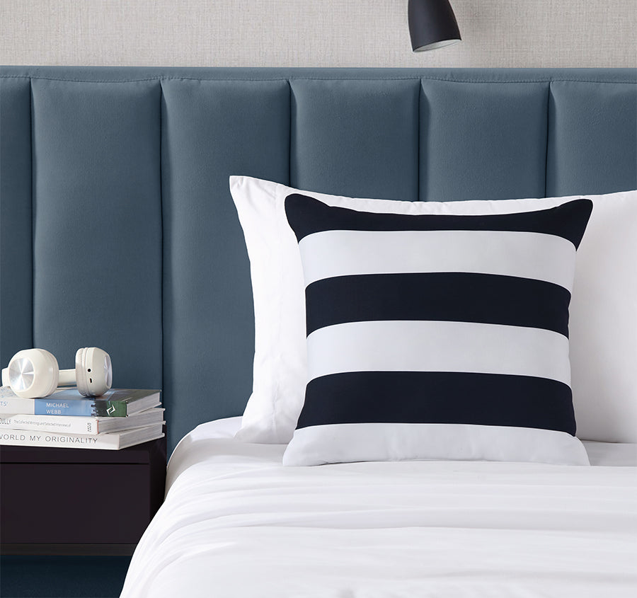 Sailor Stripe 45x45cm Filled Cushion Navy