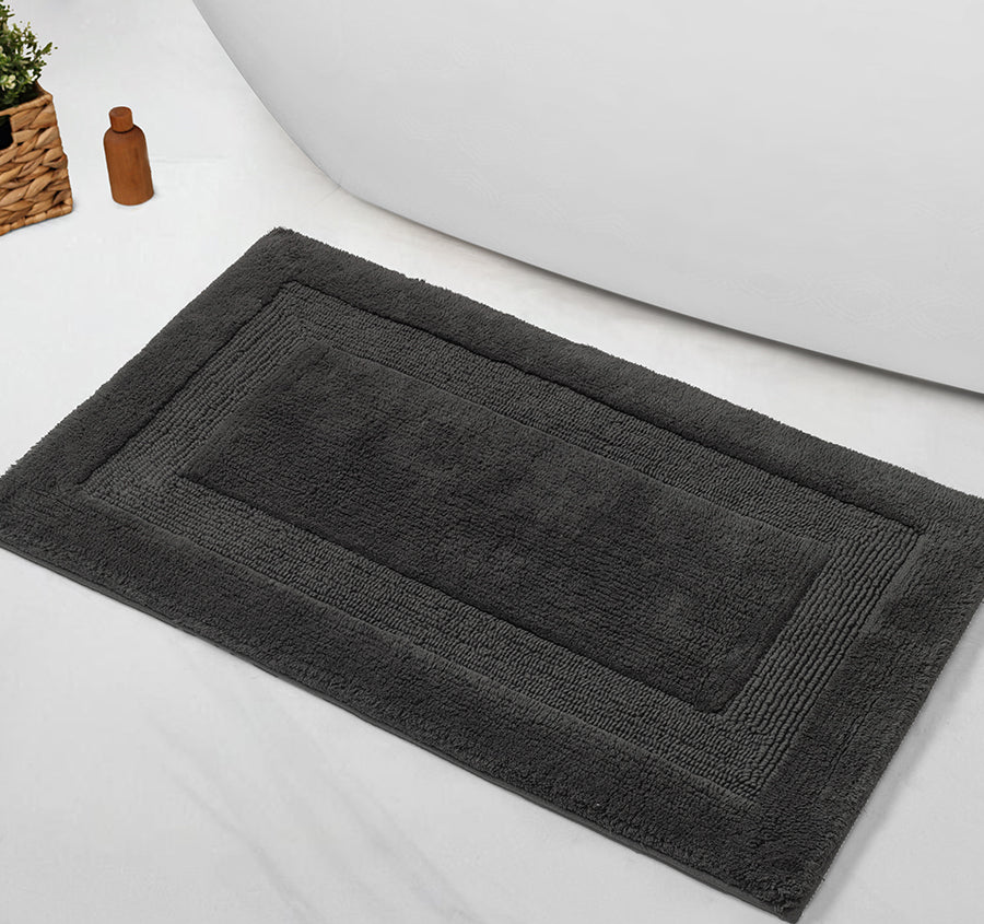 Sandy Bay Cotton Bath Mat Range Charcoal