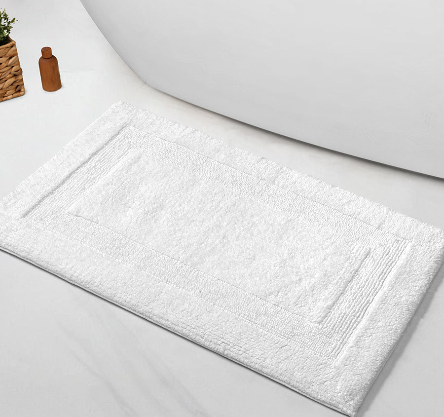 Sandy Bay Cotton Bath Mat Range White