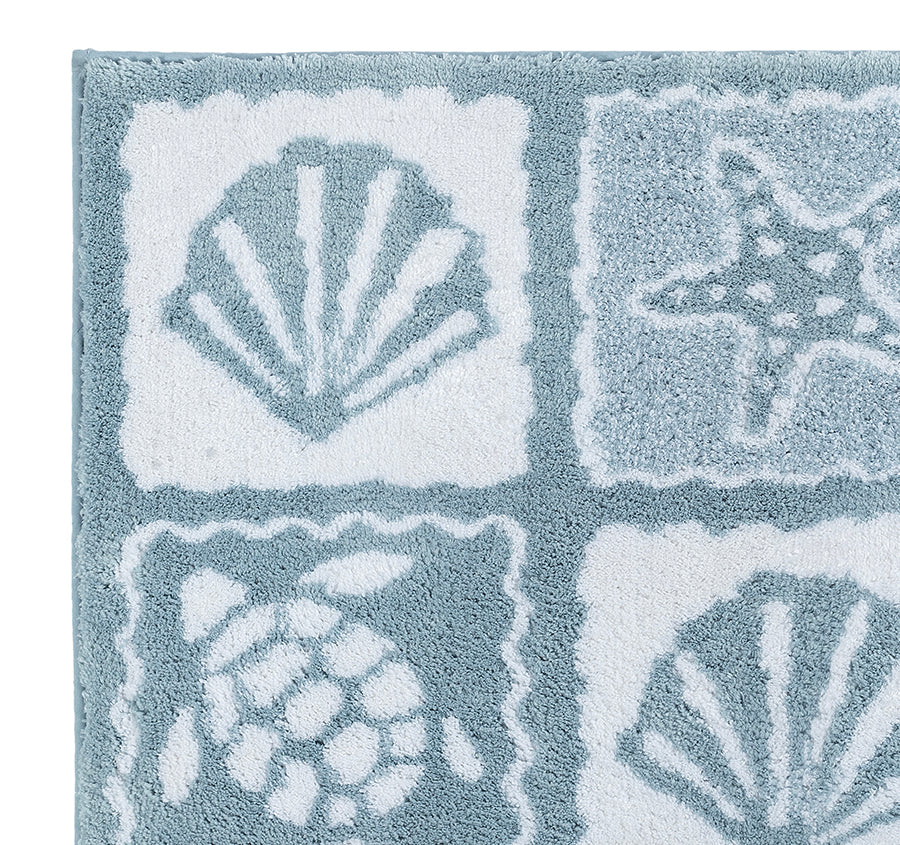 Sea Stamps 50 x 80cm Bath Mat