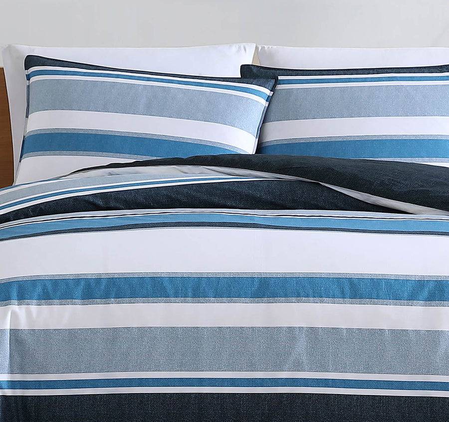 Westport Quilt Cover Set Range Navy