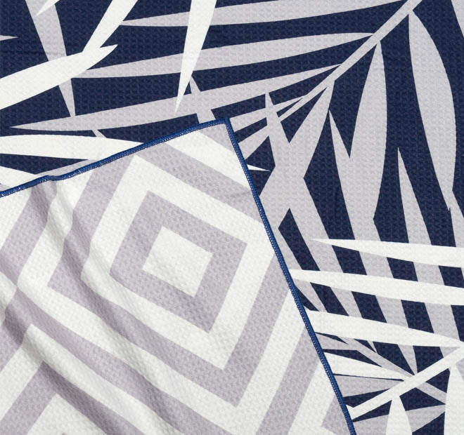 Sand Free 80x160cm Towel 4 in 1 Overlay Leaf