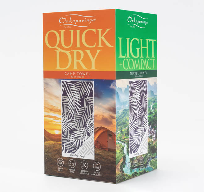 Sand Free 80x160cm Towel 4 in 1 Overlay Leaf