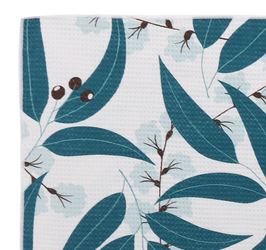 Sand Free 80x160cm Towel 4 in 1 Scattered Eucalyptus Leaves