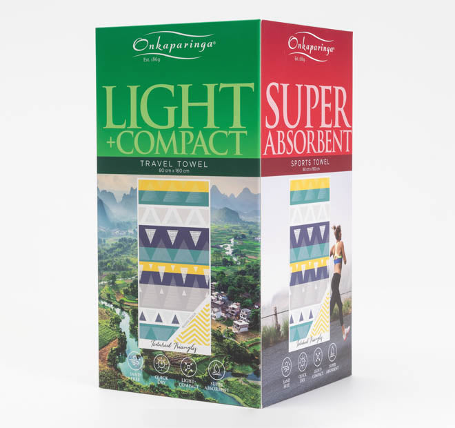 Sand Free 80x160cm Towel 4 in 1 Triangles