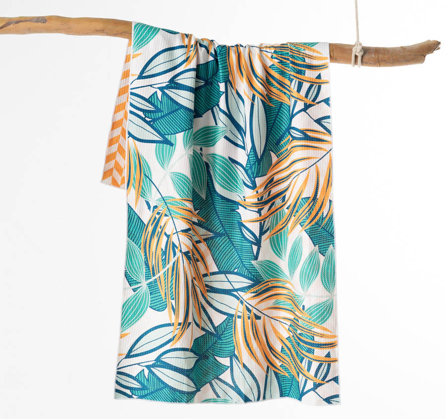 Sand Free 80x160cm Towel 4 in 1 Vintage Tropical